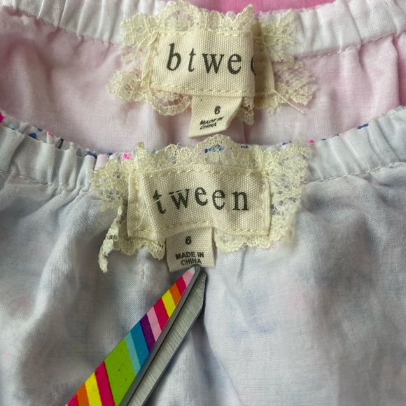 BTWEEN Little Girl’s Tie Dye Pink and Blue Floral Dresses. Size: 6 - Picture 6 of 6